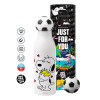Soccer Metal mug thermos, double wall, 550ml
