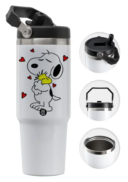 Snoopy Love — Θερμός Ανοξείδωτο 30oz με χερούλι