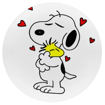 Snoopy Love, Mousepad Στρογγυλό 20cm