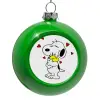 Green Christmas tree ornament bauble 8cm