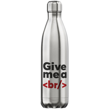 Give me a <br/>, Inox (Stainless steel) hot metal mug, double wall, 750ml