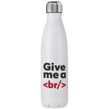 Give me a <br/>, Stainless steel, double-walled, 750ml