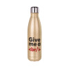 Glitter gold stainless steel thermos bottle, double-walled, 500ml