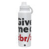 1L Stainless Steel Thermal Bottle with Phone Holder & Double Wall Insulation