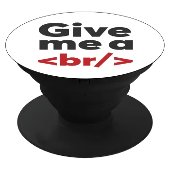 Give me a <br/>, Phone Holders Stand  Μαύρο Βάση Στήριξης Κινητού στο Χέρι