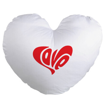 Love, Μαξιλάρι καναπέ καρδιά 40x40cm περιέχεται το  γέμισμα