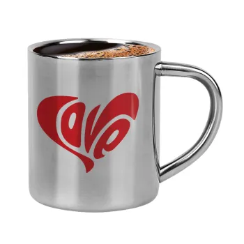 Love, Κουπάκι μεταλλικό διπλού τοιχώματος για espresso (220ml)