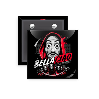 Bella Ciao  Somos La resistencia, Κονκάρδα παραμάνα τετράγωνη 5x5cm