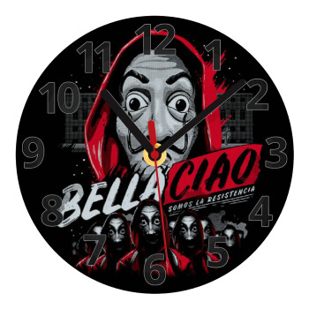 Bella Ciao  Somos La resistencia, Ρολόι τοίχου γυάλινο (20cm)