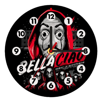Bella Ciao  Somos La resistencia, Wooden wall clock (20cm)
