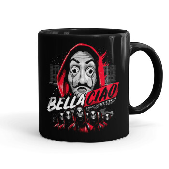 Bella Ciao  Somos La resistencia, Mug black, ceramic, 330ml