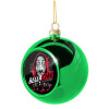 Green Christmas tree ornament ball 8cm