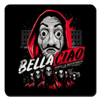 Bella Ciao  Somos La resistencia, Τετράγωνο μαγνητάκι ξύλινο 9x9cm