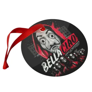 Bella Ciao  Somos La resistencia, Christmas ornament glass 9cm