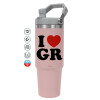 Pink color, 890ml (30oz) stainless Steel Tumbler with Handle
