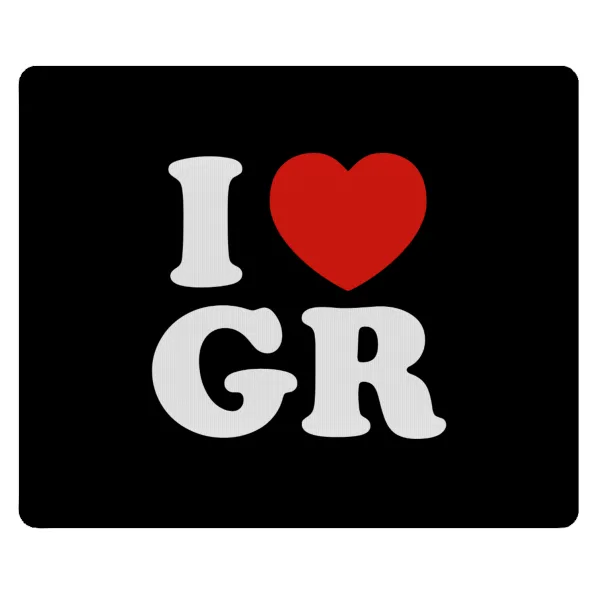 I Love GR — Mousepad rect 23x19cm