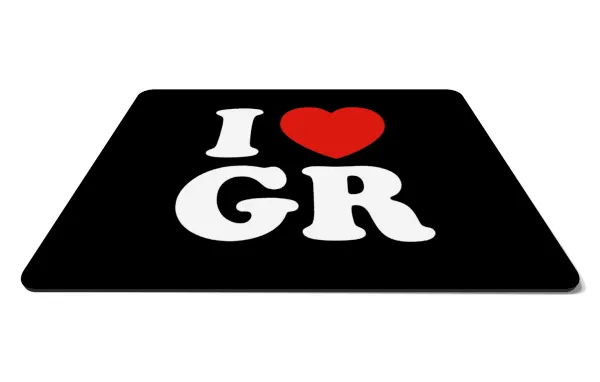 I Love GR — Mousepad rect 27x19cm