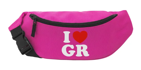 I Love GR — Unisex waist bag (banana) in PINK color with 2 pockets