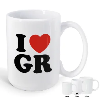 I Love GR, Κούπα Mega, κεραμική, 450ml