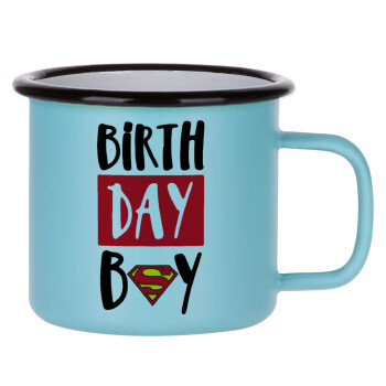 Birth day Boy (superman), Κούπα Μεταλλική εμαγιέ ΜΑΤ σιέλ 360ml