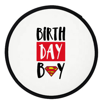 Birth day Boy (superman), Βεντάλια υφασμάτινη αναδιπλούμενη με θήκη (20cm)