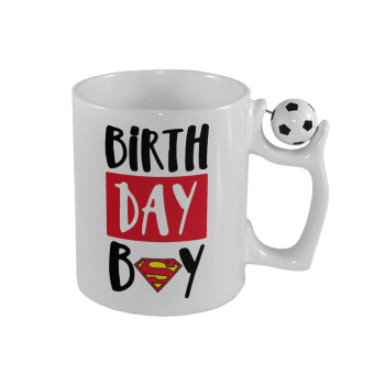 Birth day Boy (superman), Κούπα με μπάλα ποδασφαίρου , 330ml