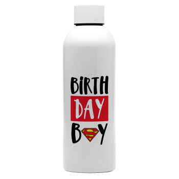 Birth day Boy (superman), Μεταλλικό παγούρι νερού, 304 Stainless Steel 800ml