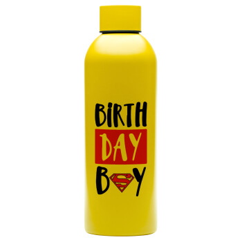 Birth day Boy (superman), Μεταλλικό παγούρι νερού, 304 Stainless Steel 800ml