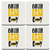 Birth day Boy (batman), ΣΕΤ 4 Σουβέρ ξύλινα τετράγωνα