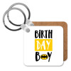 Birth day Boy (batman), Μπρελόκ Ξύλινο τετράγωνο MDF
