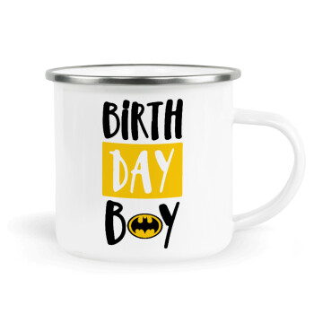 Birth day Boy (batman), Κούπα Μεταλλική εμαγιέ λευκη 360ml