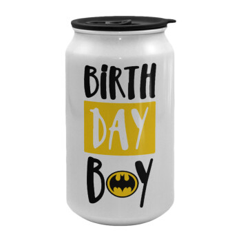 Birth day Boy (batman), Κούπα ταξιδιού μεταλλική με καπάκι (tin-can) 500ml