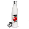 Birth day Boy (spiderman), Metal mug thermos White (Stainless steel), double wall, 500ml
