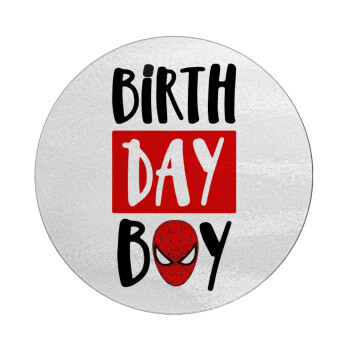 Birth day Boy (spiderman), Επιφάνεια κοπής γυάλινη στρογγυλή (30cm)