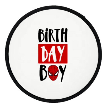 Birth day Boy (spiderman), Βεντάλια υφασμάτινη αναδιπλούμενη με θήκη (20cm)