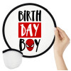 Birth day Boy (spiderman), Βεντάλια υφασμάτινη αναδιπλούμενη με θήκη (20cm)