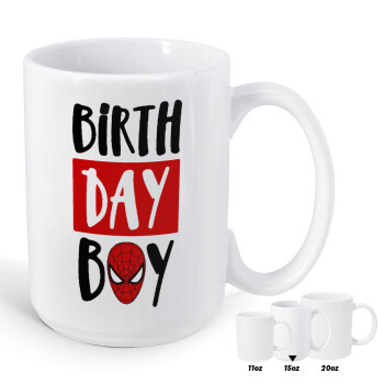 Birth day Boy (spiderman), Κούπα Mega, κεραμική, 450ml