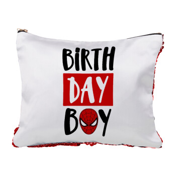 Birth day Boy (spiderman), Τσαντάκι νεσεσέρ με πούλιες (Sequin) Κόκκινο
