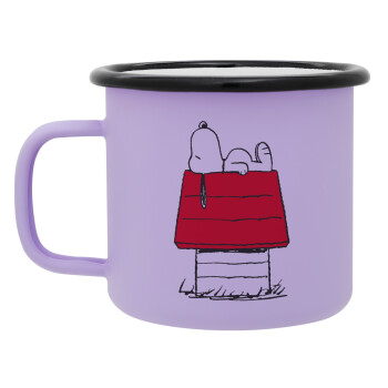 Το σπίτι του snoopy, Κούπα Μεταλλική εμαγιέ ΜΑΤ Light Pastel Purple 360ml
