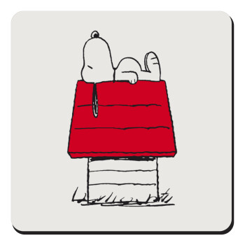 Το σπίτι του snoopy, Τετράγωνο μαγνητάκι ξύλινο 9x9cm