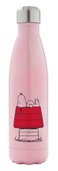 Το σπίτι του snoopy — Μεταλλικό παγούρι θερμός Ροζ Ιριδίζον (Stainless steel), διπλού τοιχώματος, 500ml