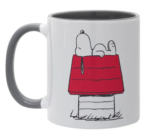 Το σπίτι του snoopy — Mug colored grey, ceramic, 330ml