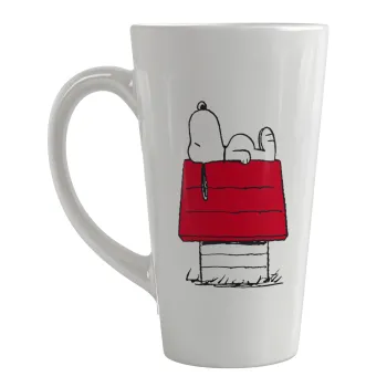 Το σπίτι του snoopy, Κούπα κωνική Latte Μεγάλη, κεραμική, 450ml