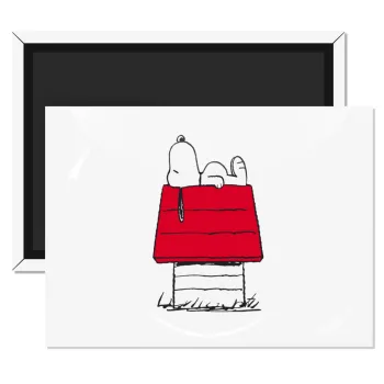 Το σπίτι του snoopy, Ορθογώνιο μαγνητάκι ψυγείου διάστασης 9x6cm