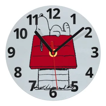 Το σπίτι του snoopy, Ρολόι τοίχου γυάλινο (20cm)