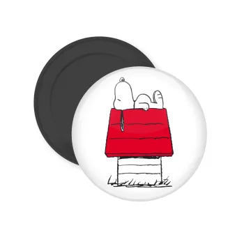 Το σπίτι του snoopy, Μαγνητάκι ψυγείου στρογγυλό διάστασης 5cm