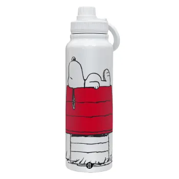 Το σπίτι του snoopy, Θερμός 1L Ανοξείδωτο με Βάση Κινητού & Διπλά Τοιχώματα