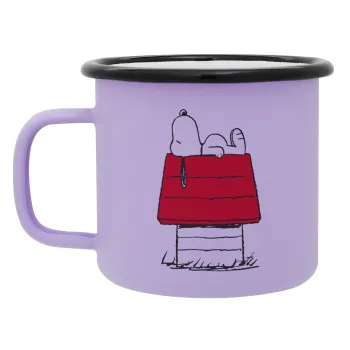 Το σπίτι του snoopy, Κούπα Μεταλλική εμαγιέ ΜΑΤ Light Pastel Purple 360ml