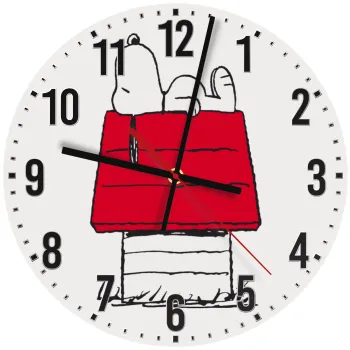 Το σπίτι του snoopy, Ρολόι τοίχου ξύλινο (30cm)