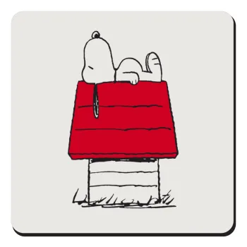 Το σπίτι του snoopy, Τετράγωνο μαγνητάκι ξύλινο 9x9cm